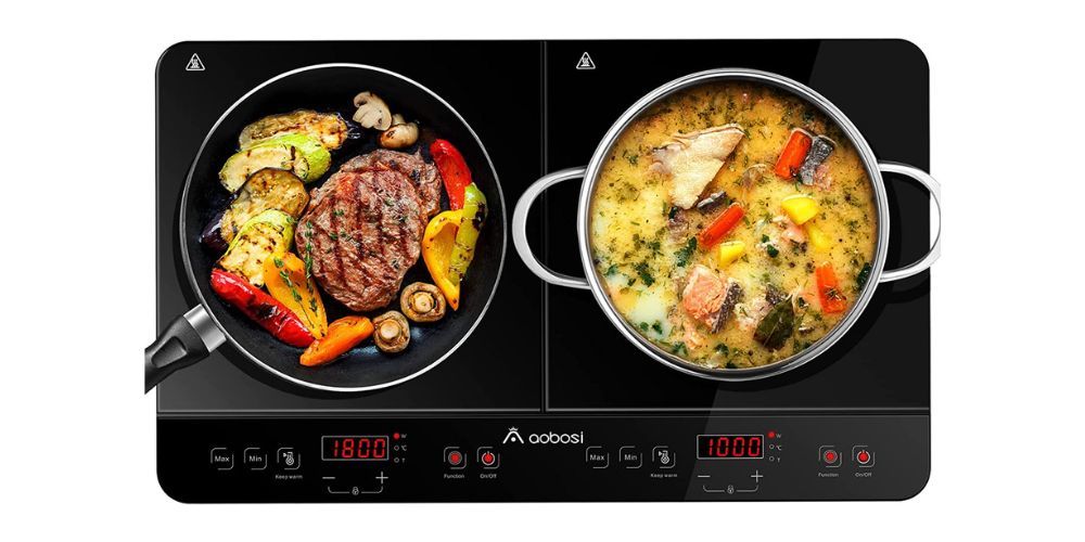 Aobosi Double Induction Cooktop Burner