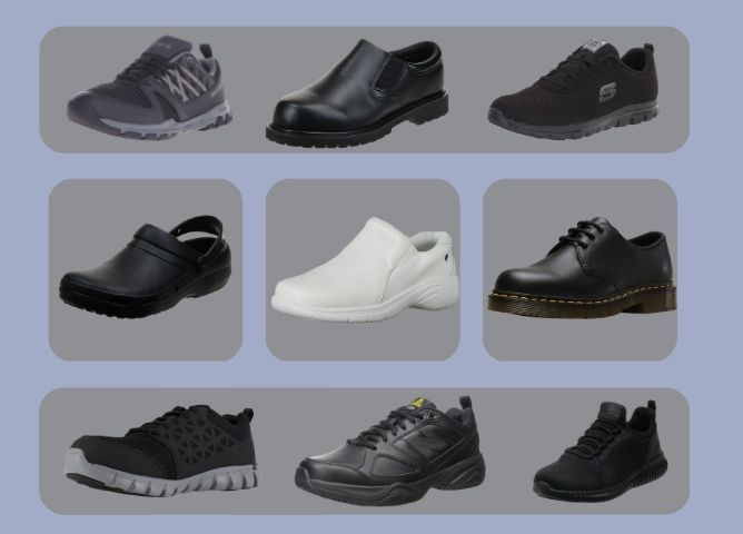 stylish slip resistant shoes