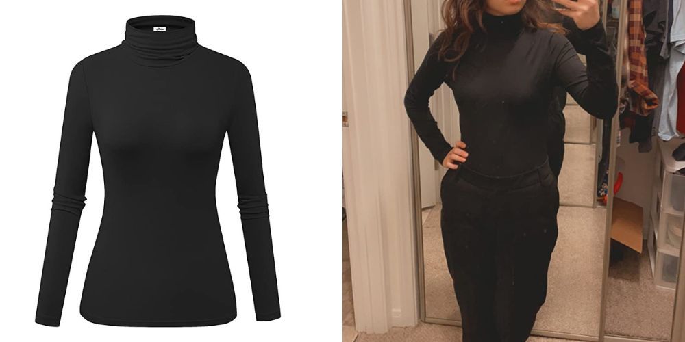 Fitted Long Sleeve Turtleneck