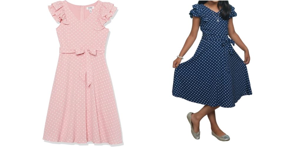 Speechless Polka Dot Crepe Dress