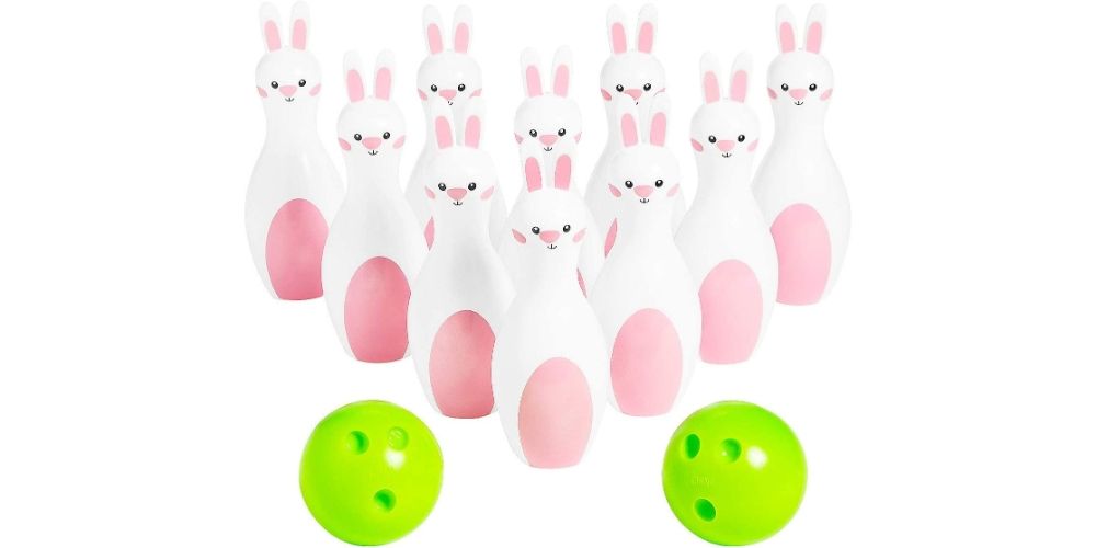 Easter Bunny Bowling Set