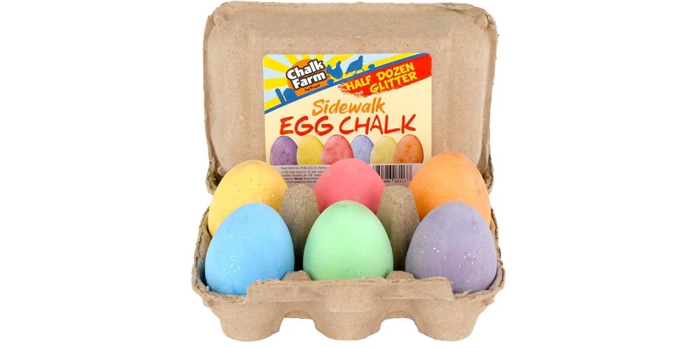 Egg Shaped Sidewalk Chalk