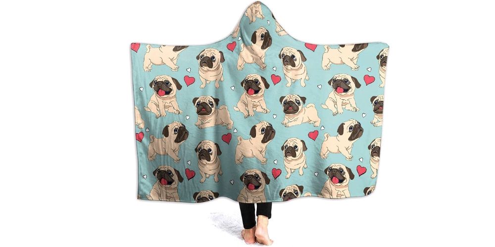 Dog Mom Hooded Blanket