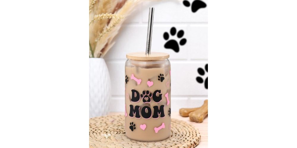 Dog Mom Iced Coffee Cup