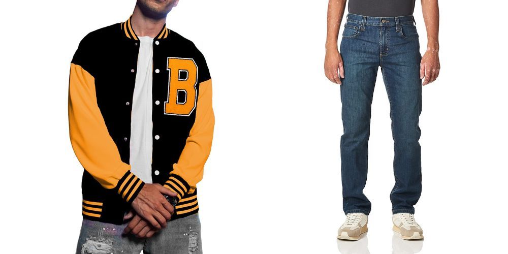 Baseball Jacket and Jeans