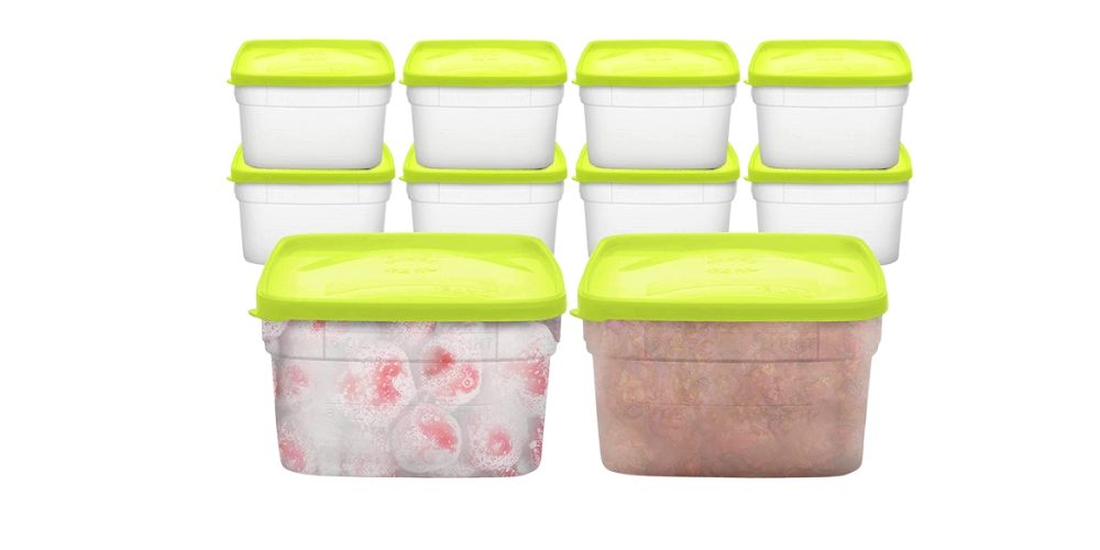  Stackable Freezer Containers