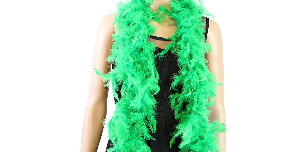 Green Feather Boa