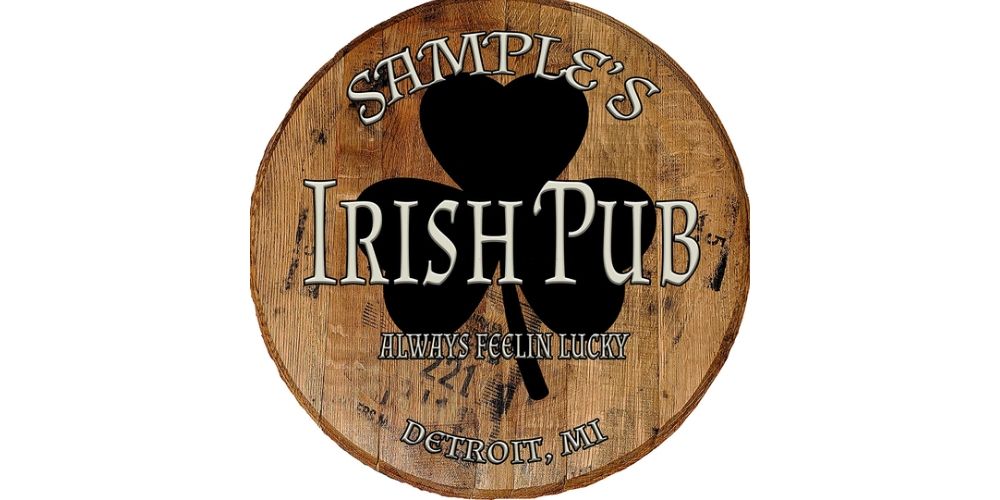 Irish Whiskey Barrel Sign