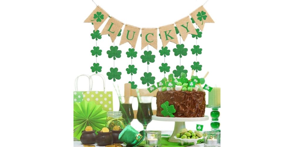 Lucky Four Leaf Clover Garland