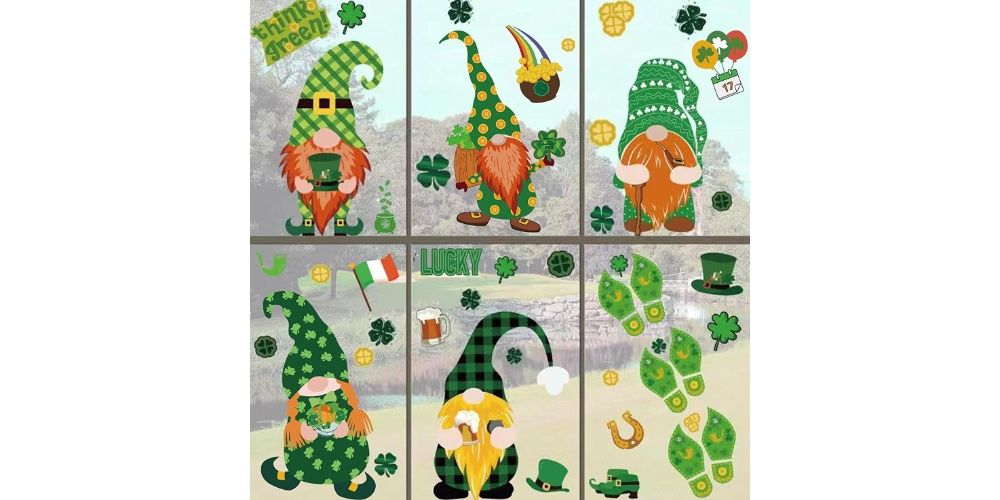 St. Patrick's Day Window Clings