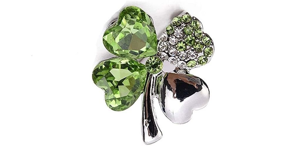 Shamrock Hair Brooch