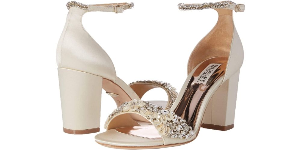 Badgley Mischka Davis Crystal Embellished Sandal