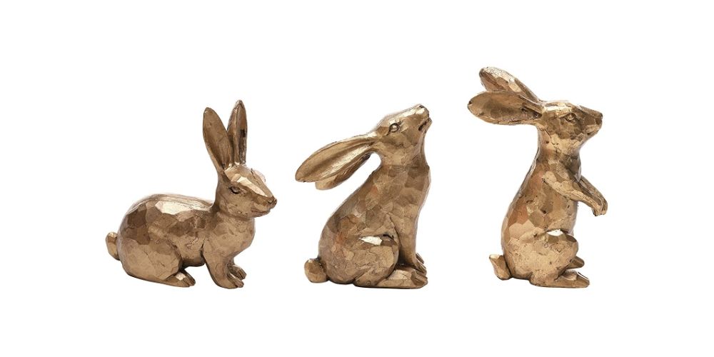 Brass Bunny Tablescape