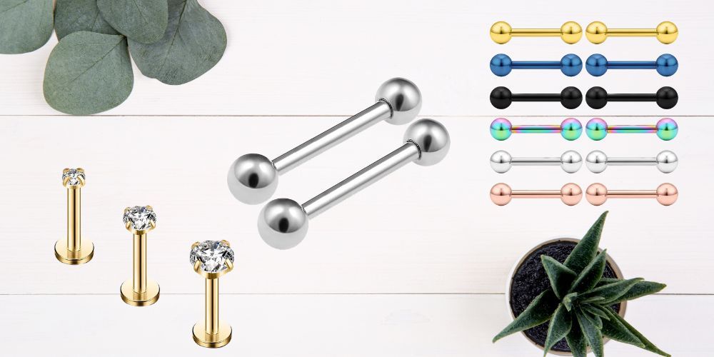 Barbell Stud Earrings