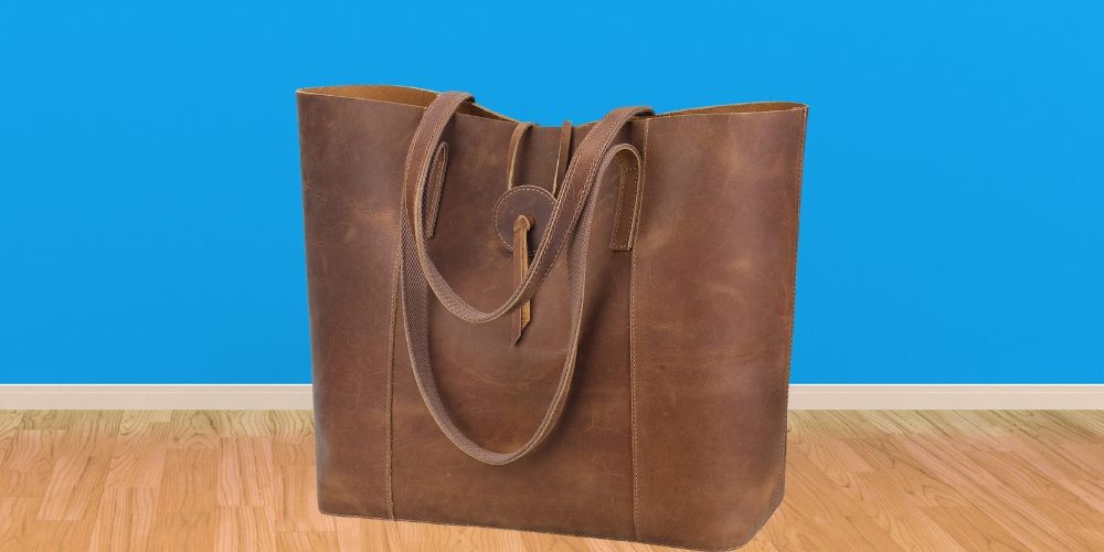 S-ZONE Leather Tote