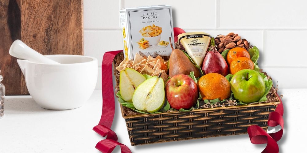 organic food basket gifts