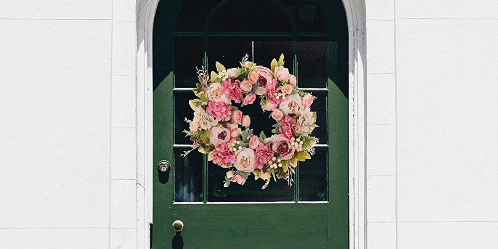 Pink Peony Wreath