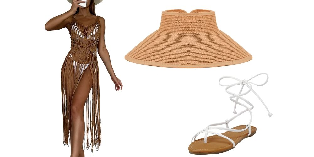 Brown Swimsuit Cover-Up