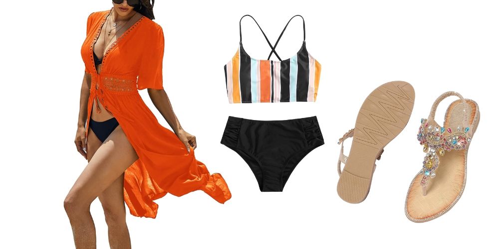 Orange Swimsuit Cover-Up