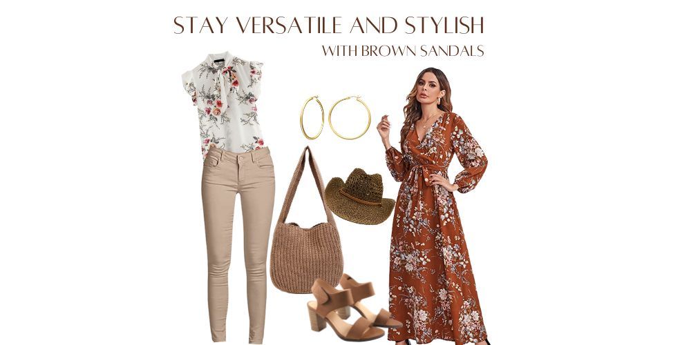outfits with brown sandals