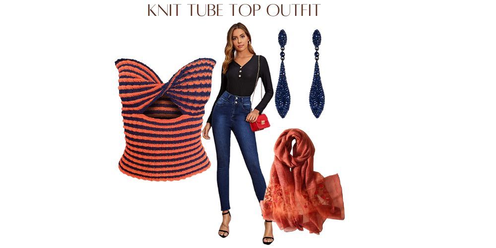 tube top and scarf set