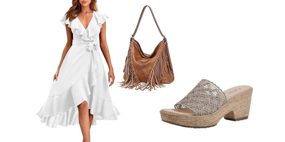 white boho outfit