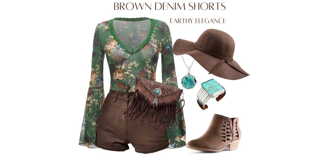 denim shorts festival outfit