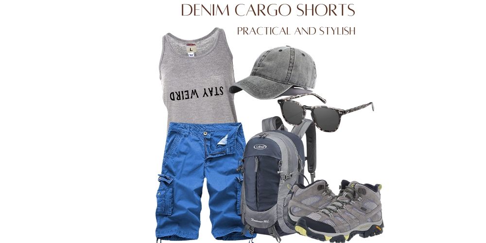 denim short outfit men