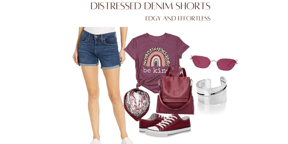 denim shorts outfit ideas