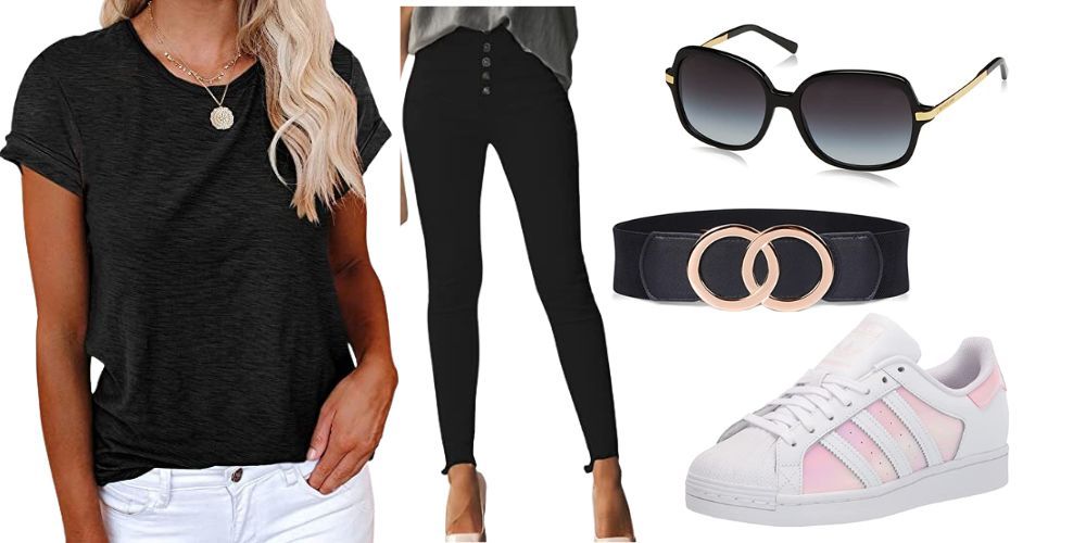 pink shoes outfit ideas