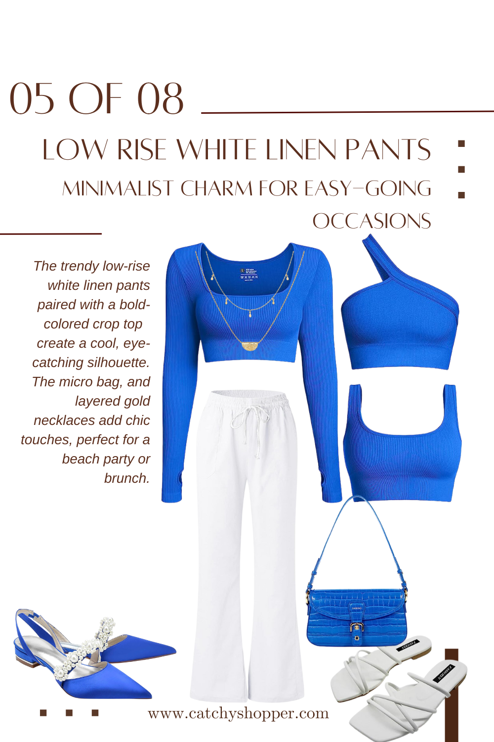 white linen blend pants