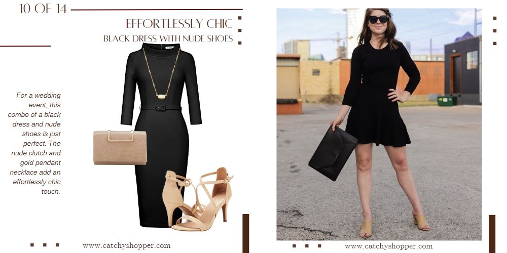 black slip dress outfit