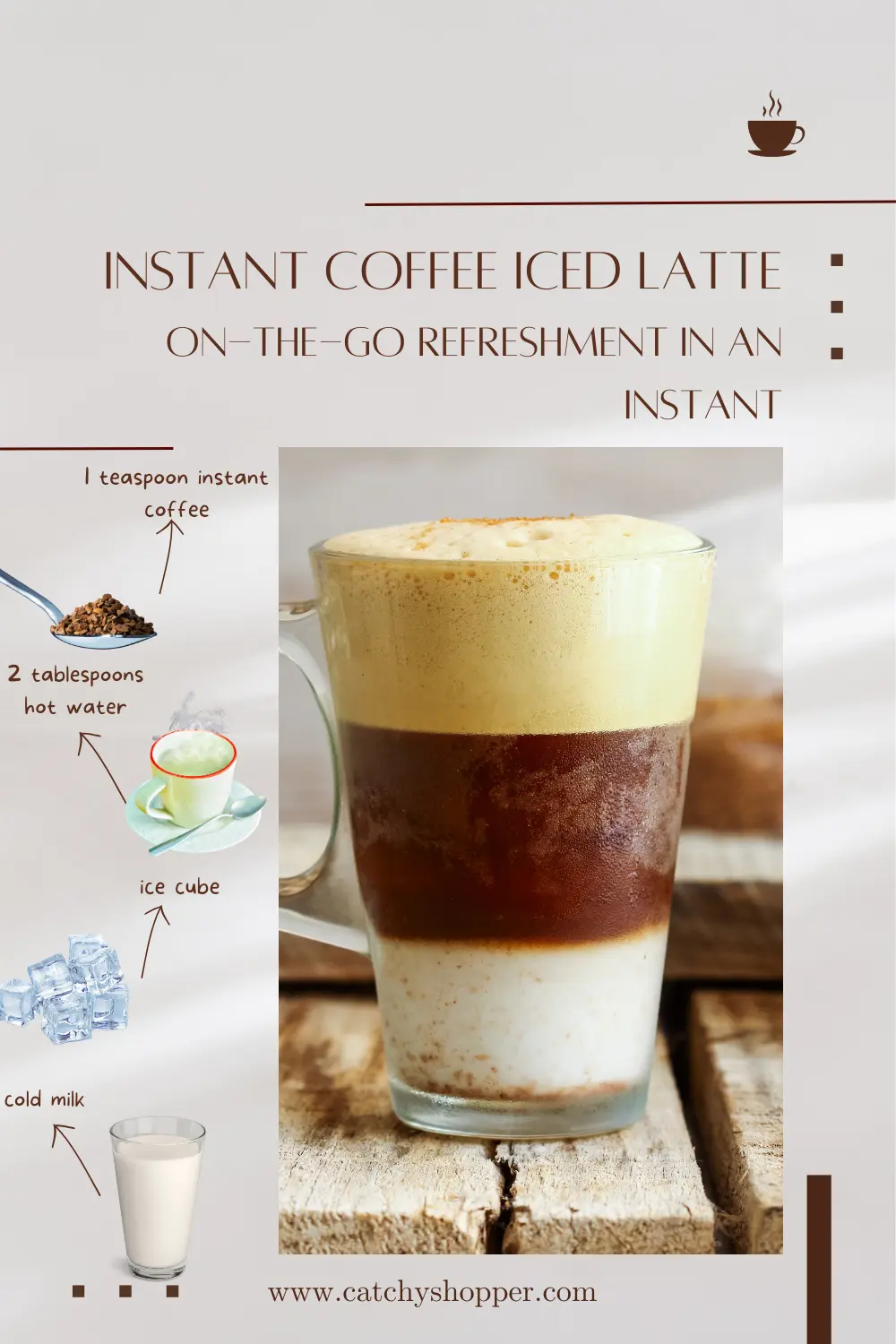 iced latte with instant coffee