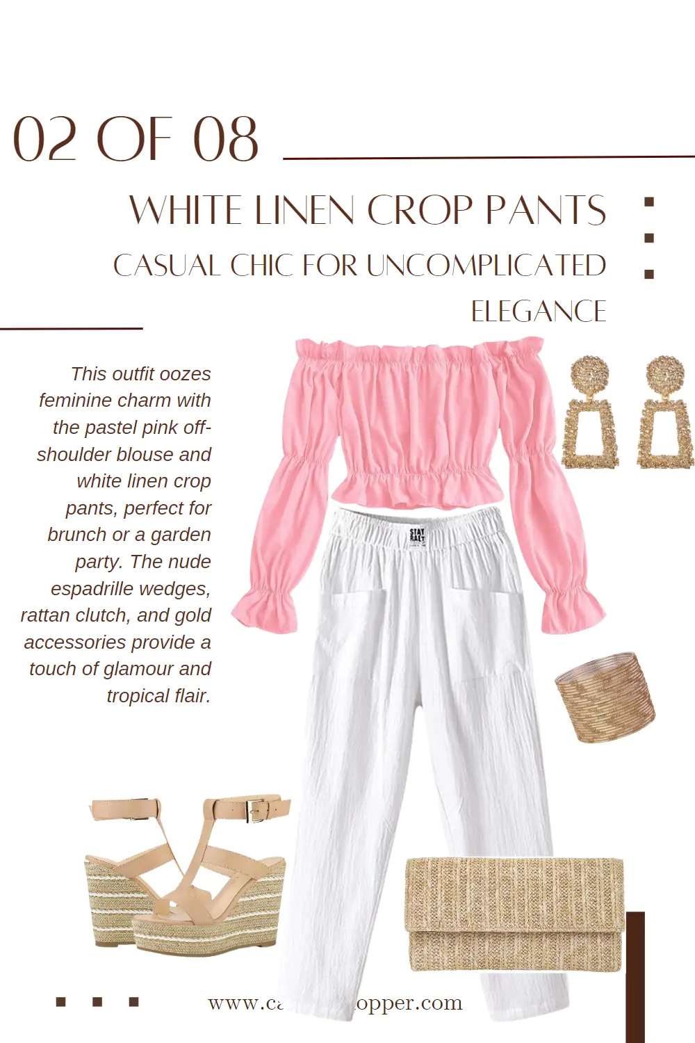white cotton linen pants