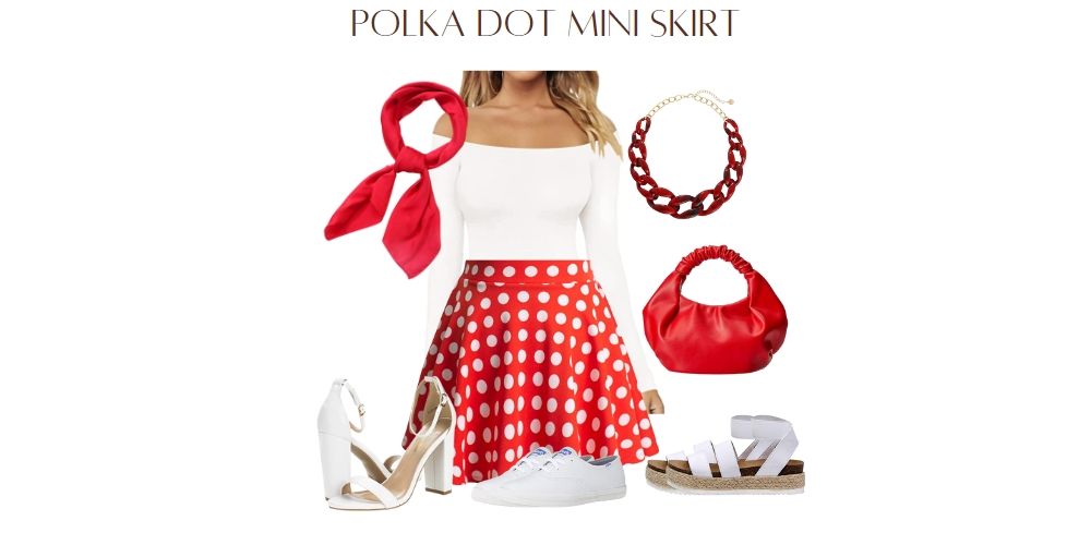 crop top and mini skirt outfit