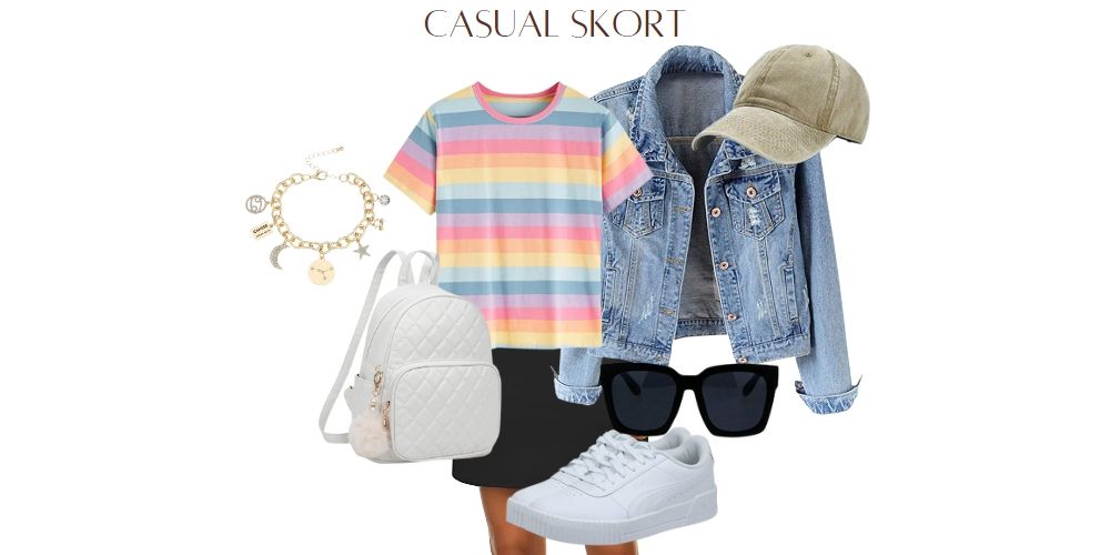 skirt short combo