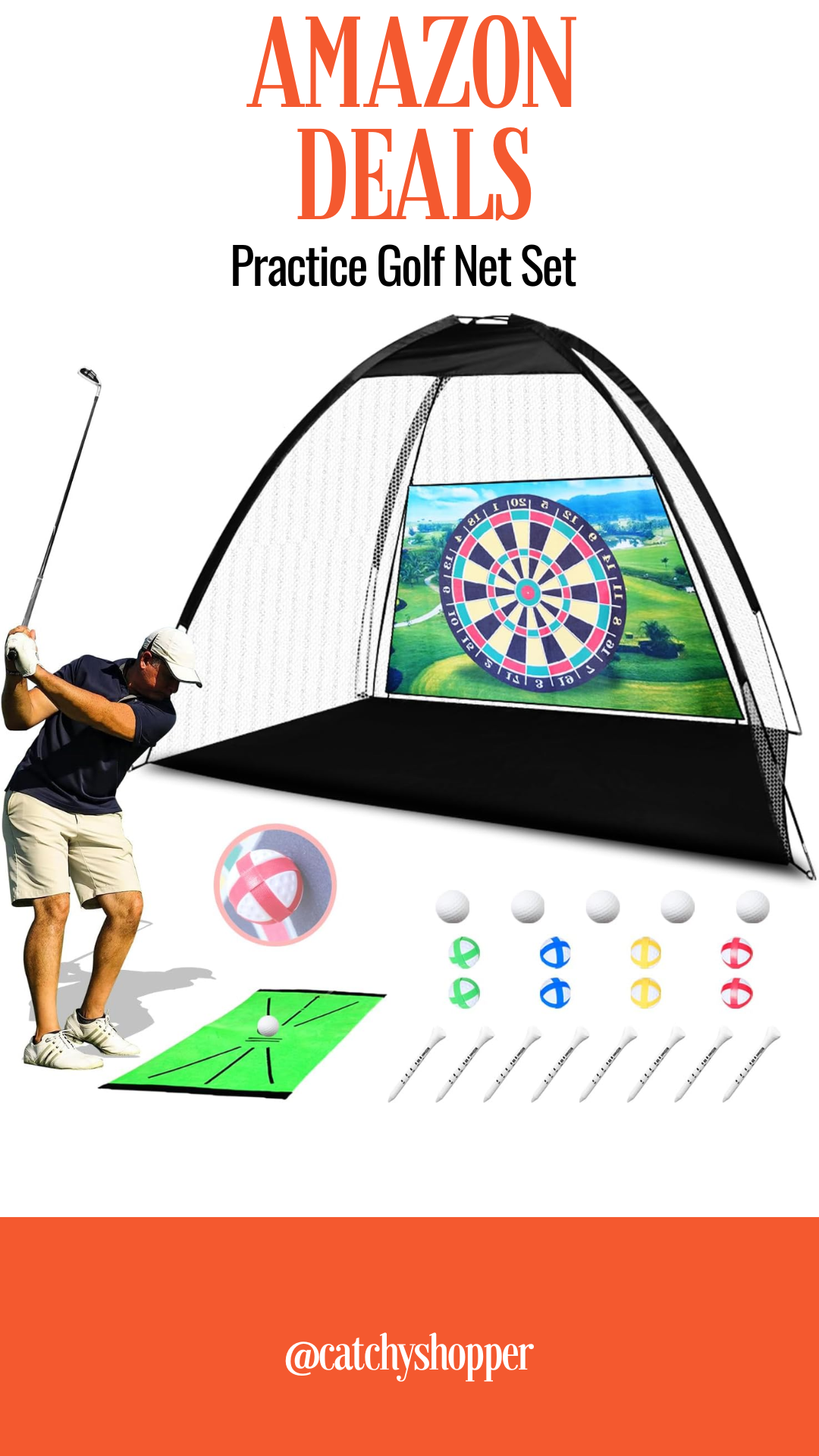 Practice Golf Net Set