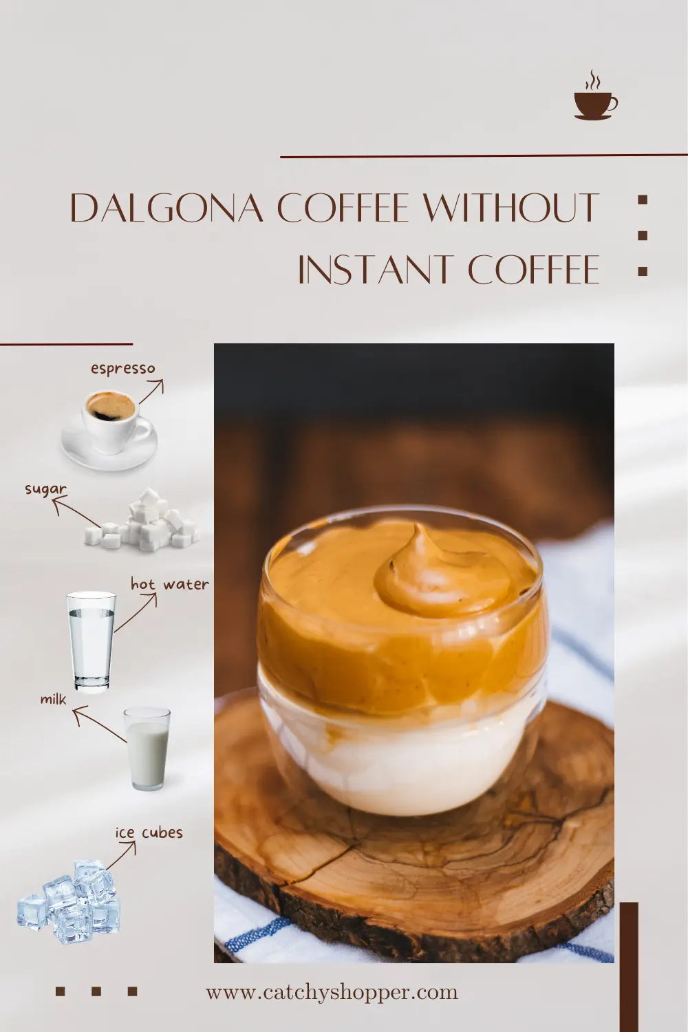 recipe for dalgona coffee