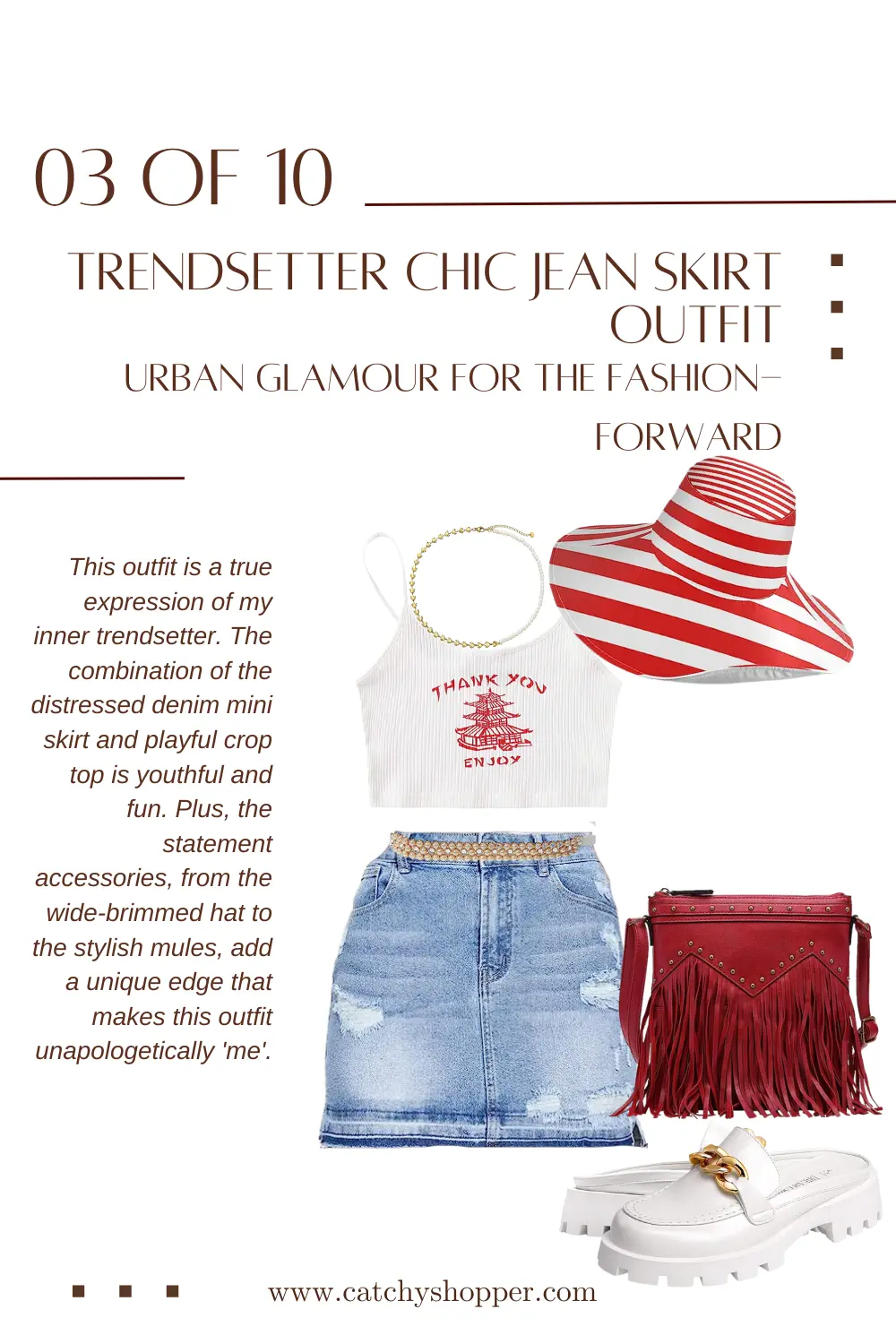 mini jean skirt