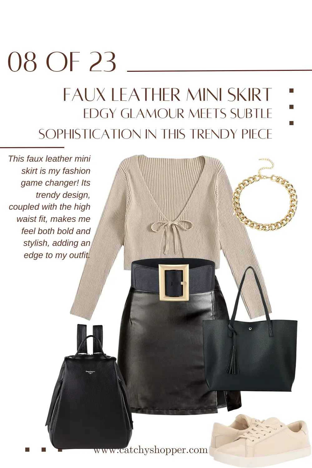 mini skirt outfits for winter