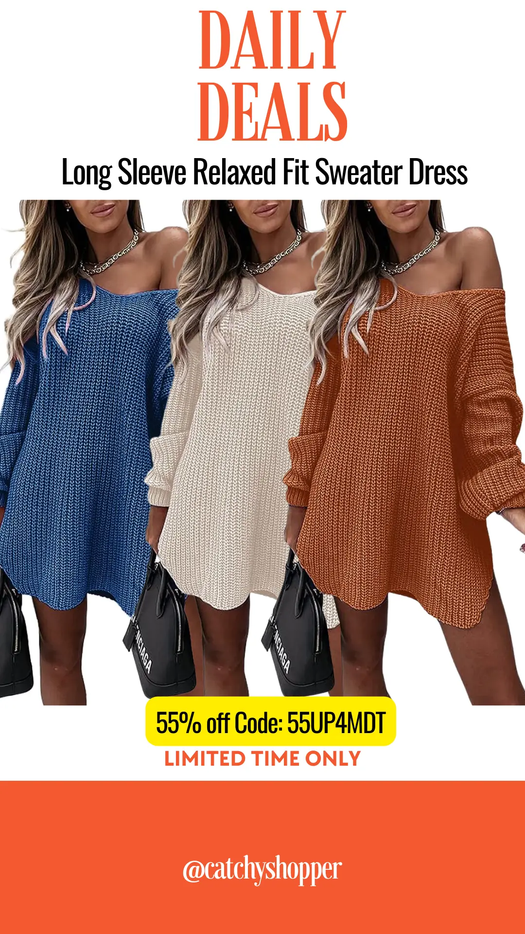 Relaxed Fit Sweater Dress