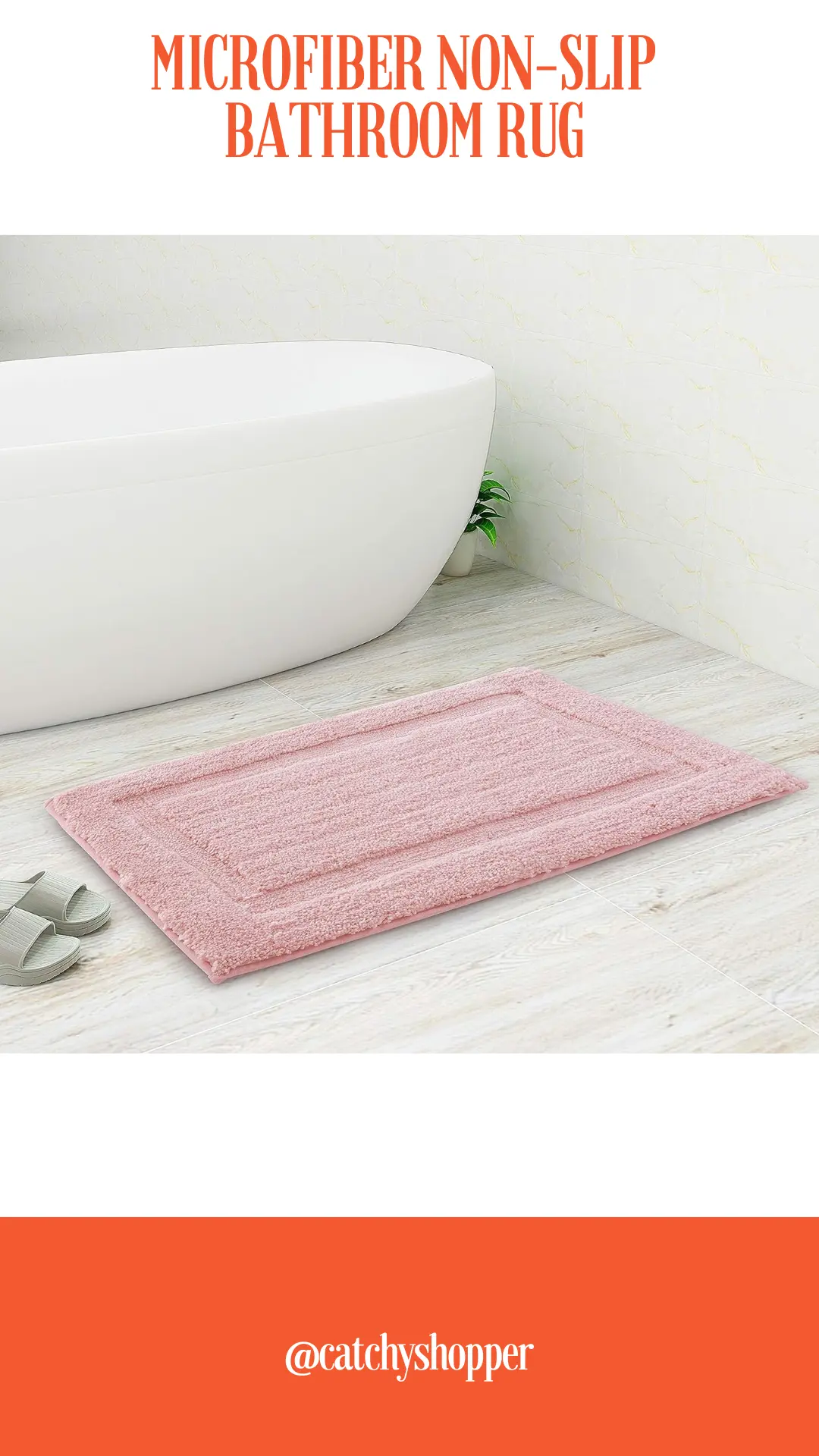 Microfiber Non-Slip Bathroom Rug 