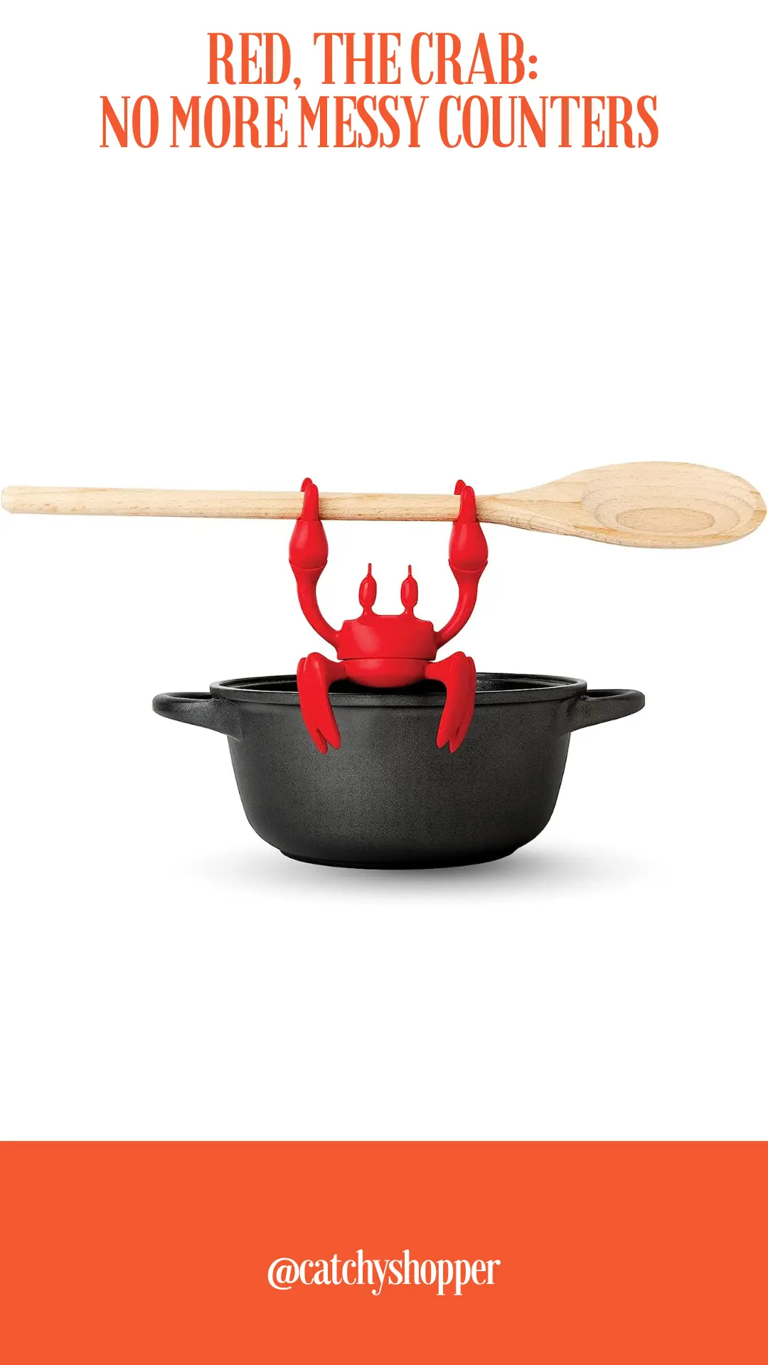 Red the Crab Silicone Utensil Rest