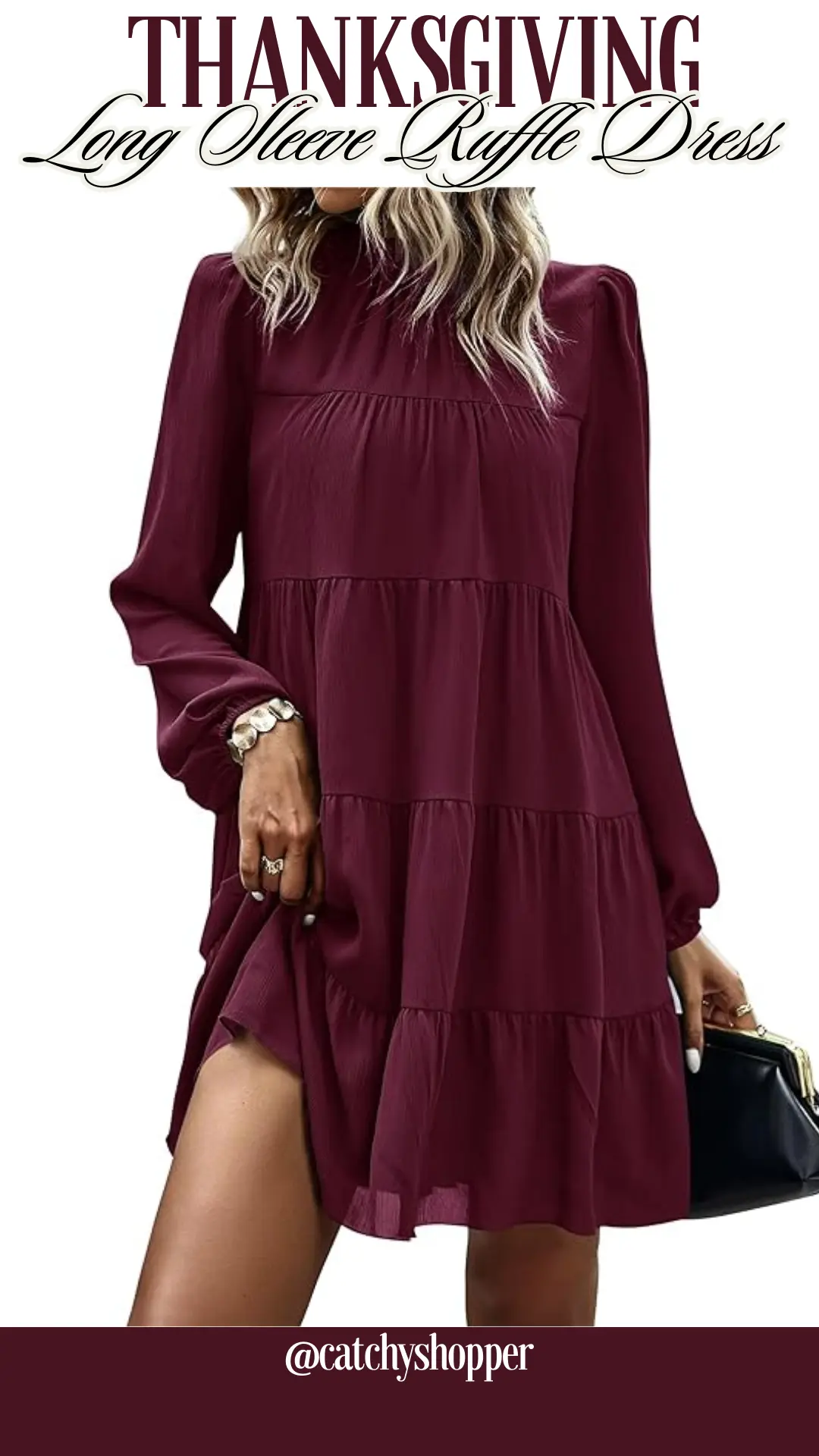 Long Sleeve Ruffle Dress