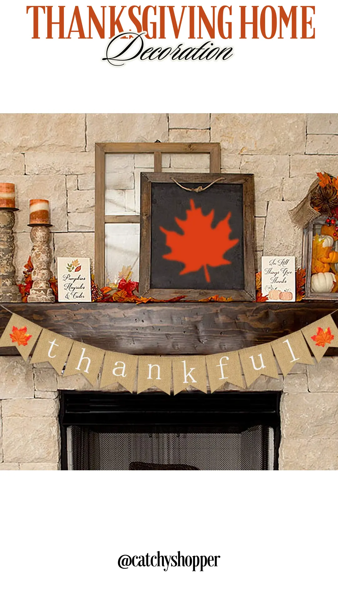 Thankful Burlap Banner 