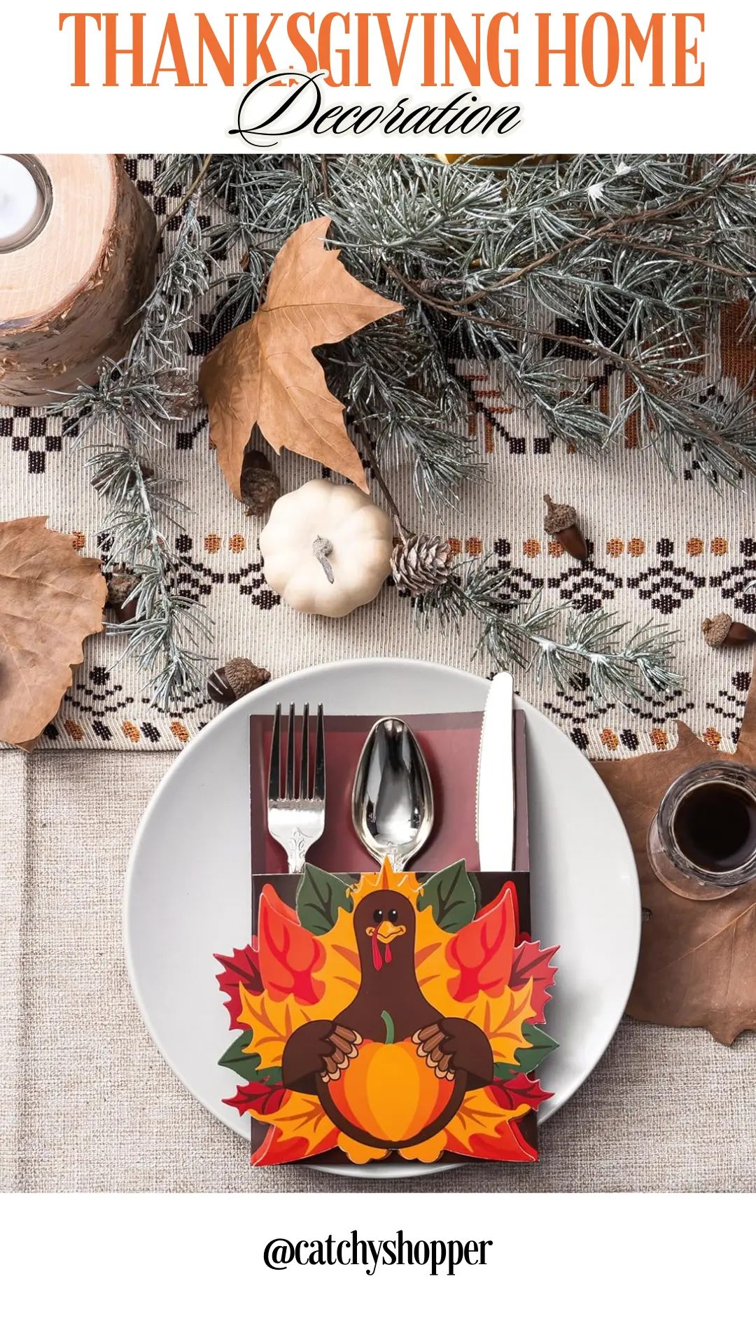 Thanksgiving Cutlery Holder Set  