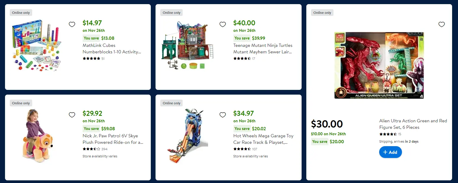 Walmart Toys Deals