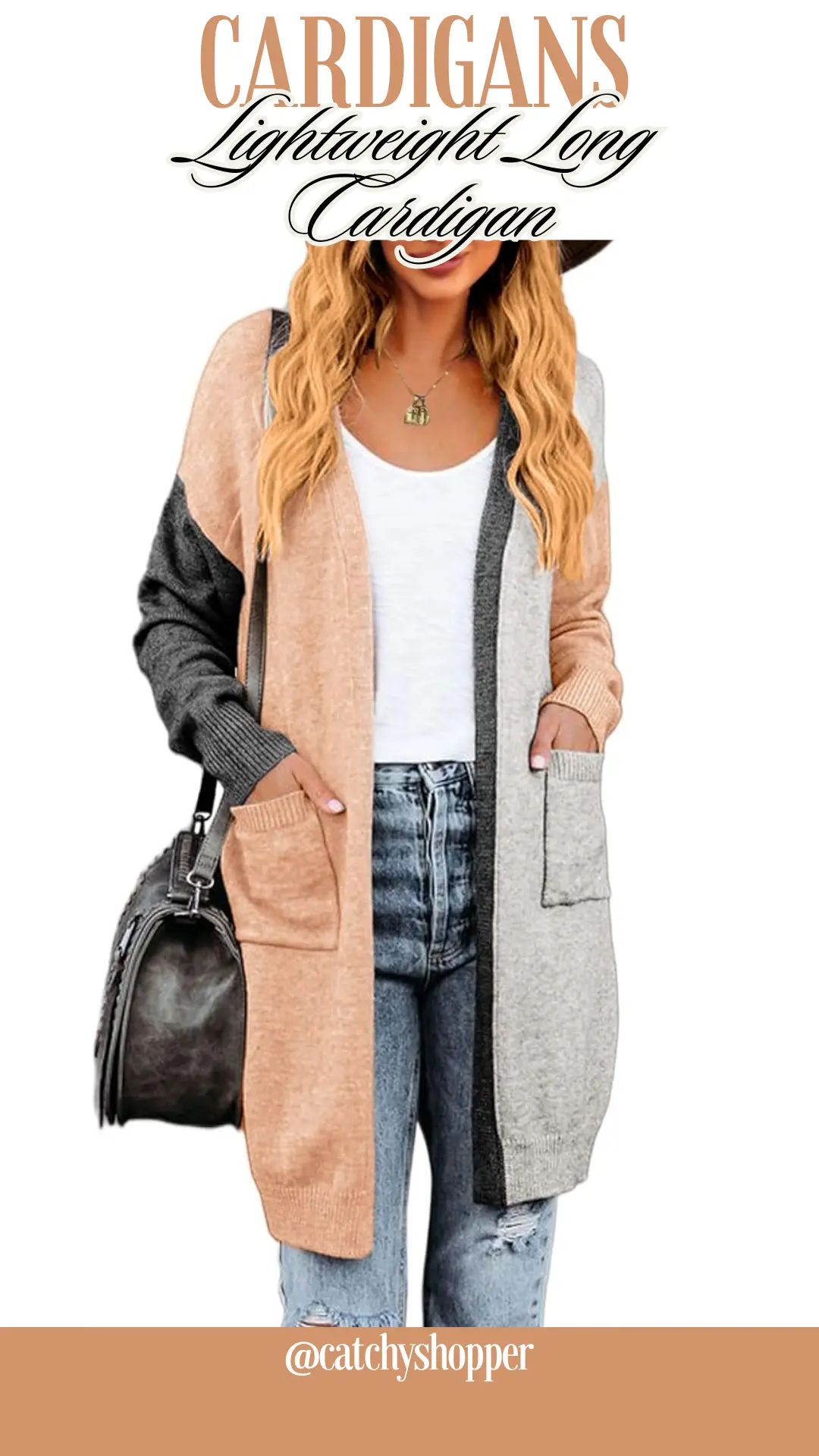 Colorblock  Lightweight Cardigan