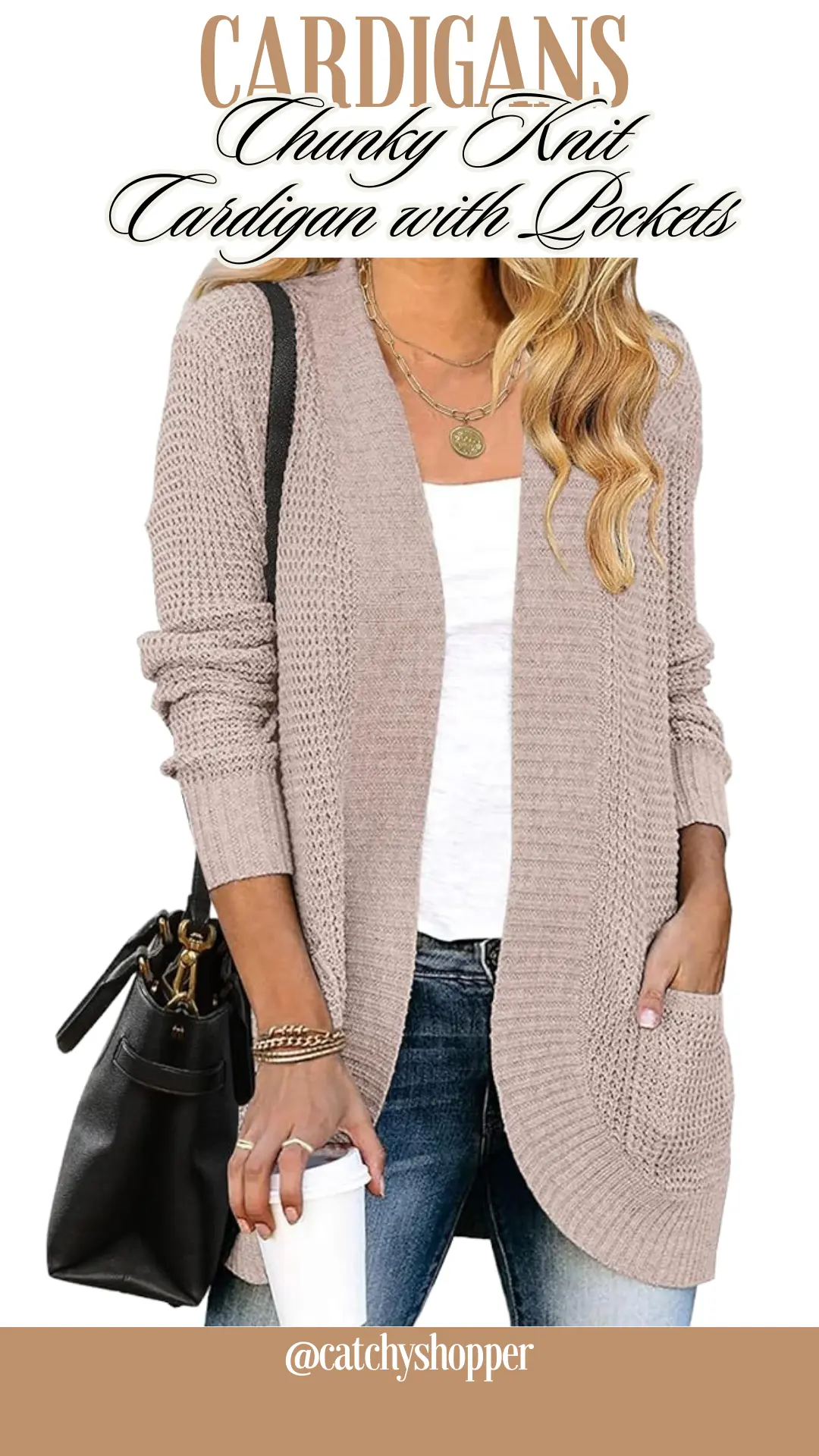 Chunky Knit Cardigan with Pockets