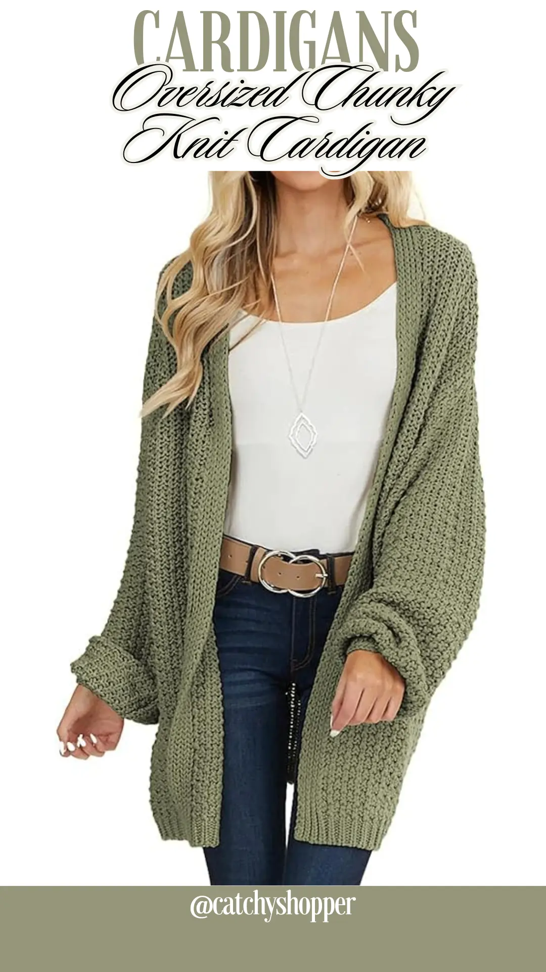 Oversized Chunky Knit Cardigan